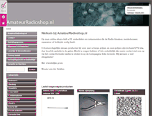 Tablet Screenshot of amateurradioshop.nl